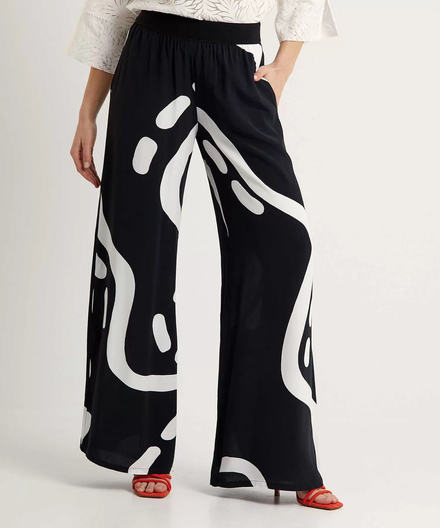 Caroline Biss Pantalones Palazzo Estampado Fantasia Online