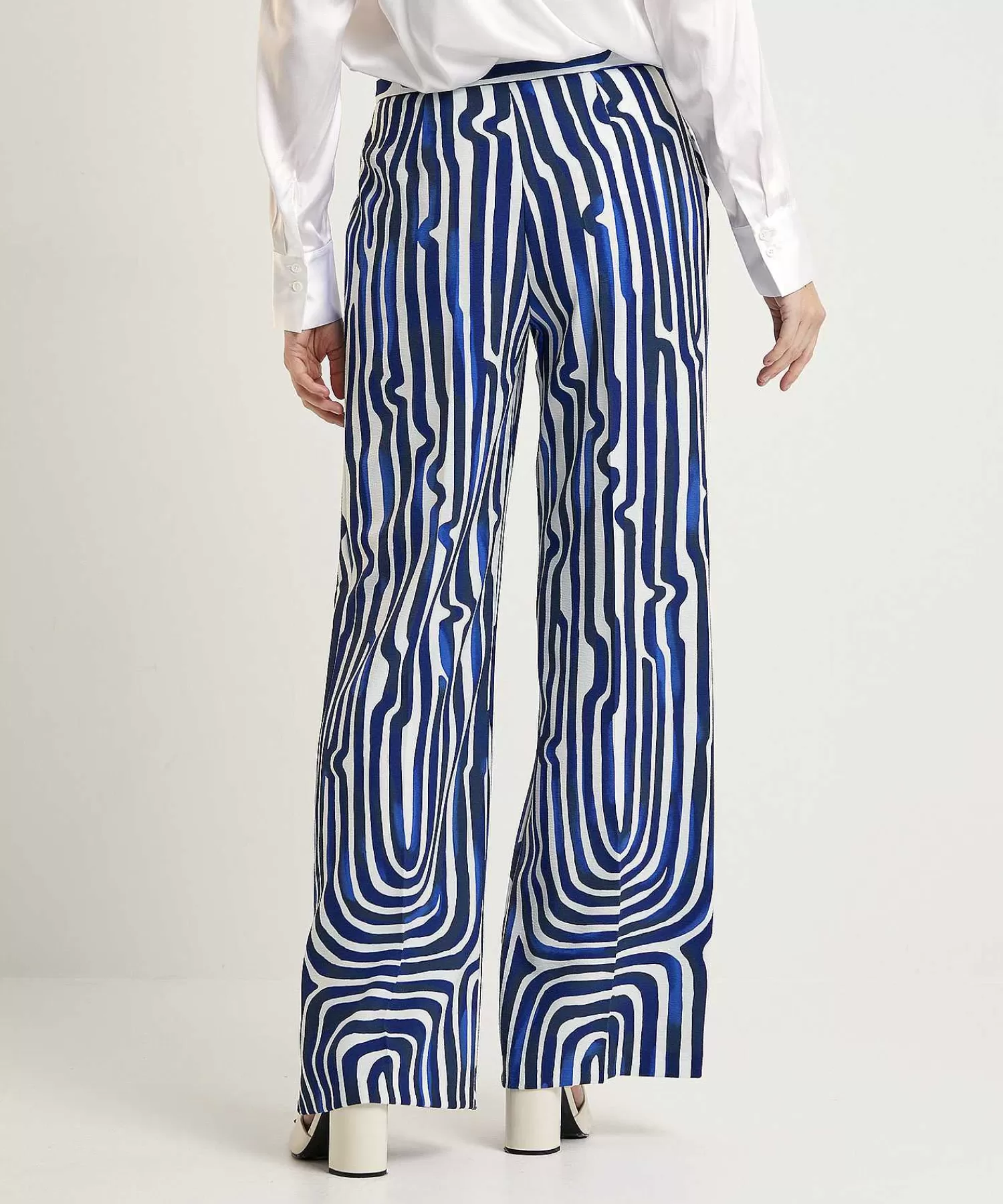 Caroline Biss Pantalones Palazzo Rayas Fantasia Outlet