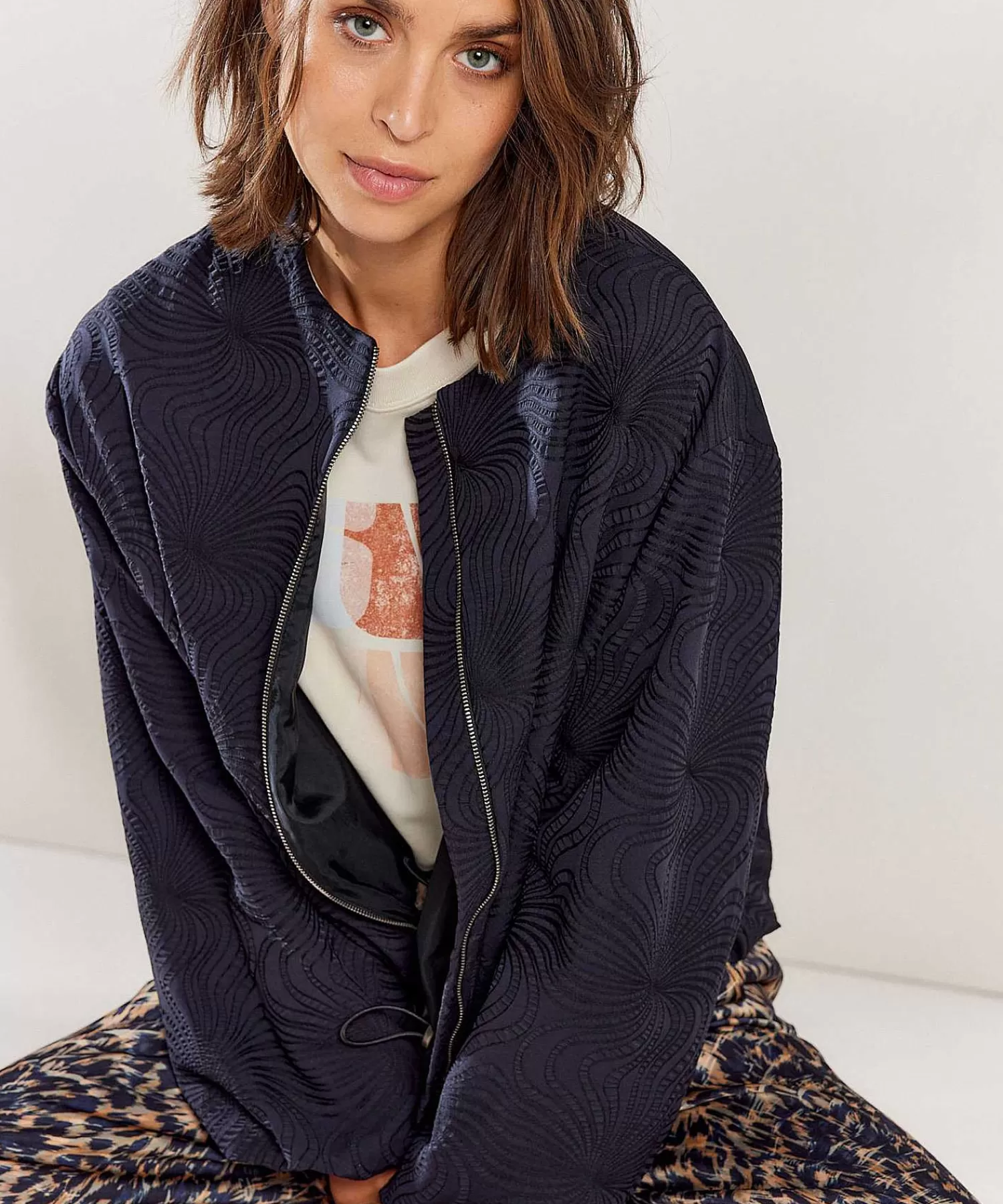 Summum Cazadora Bomber De Jacquard Clearance