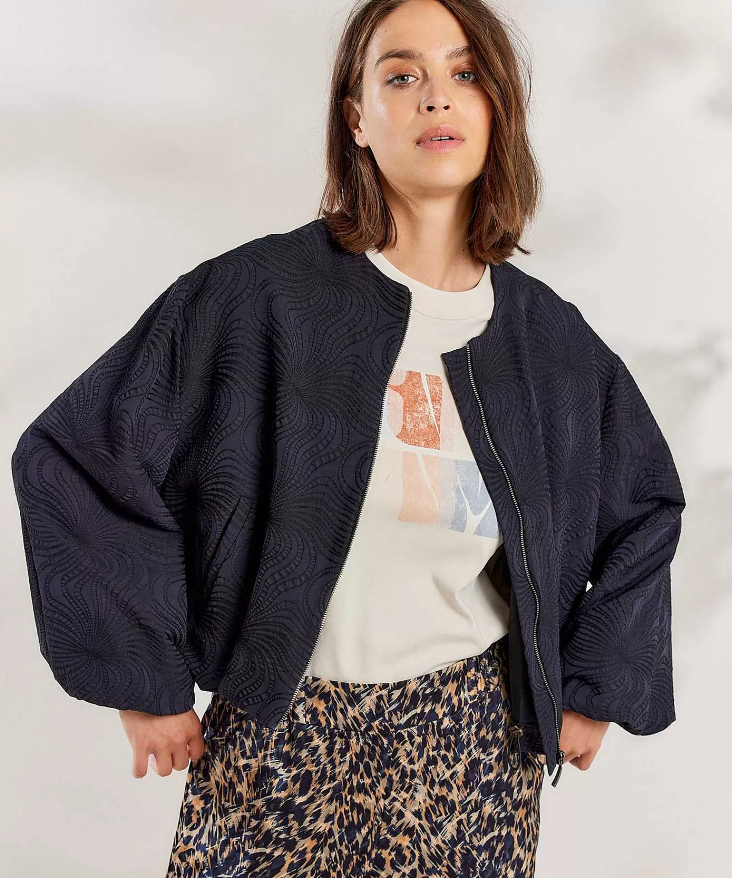 Summum Cazadora Bomber De Jacquard Clearance