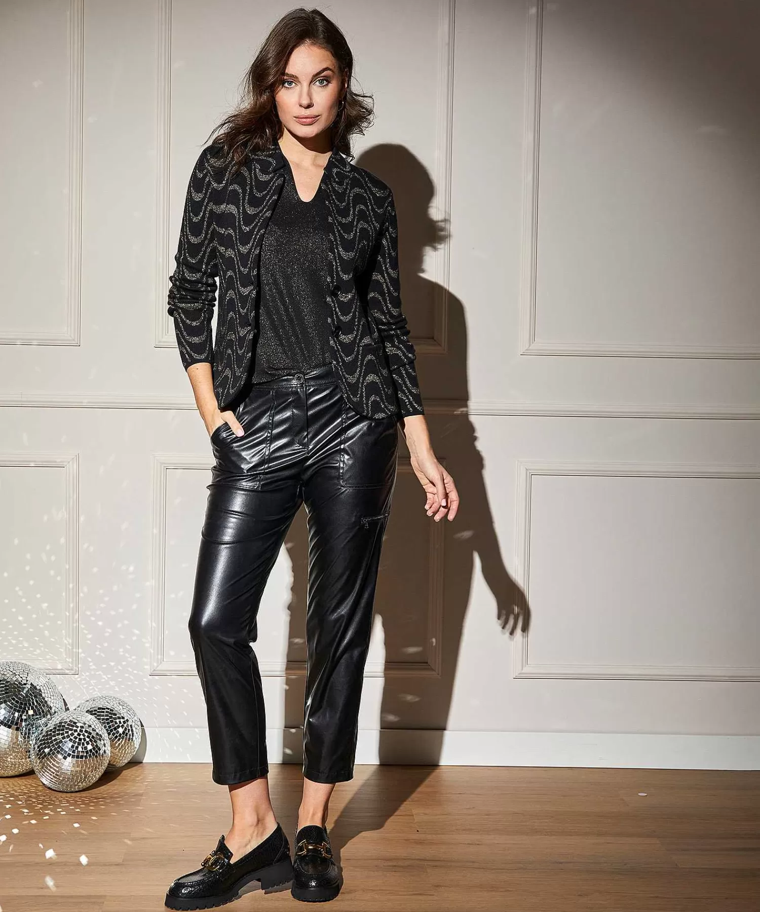* Chaleco Blazer Onda Lurex Sale