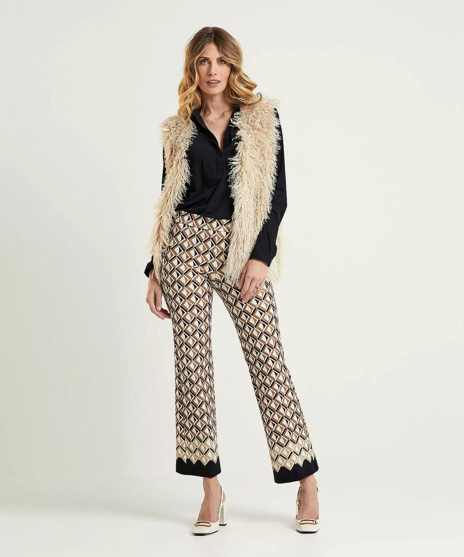 Summum Chaleco Fluffy Fun Fur Reversible Discount