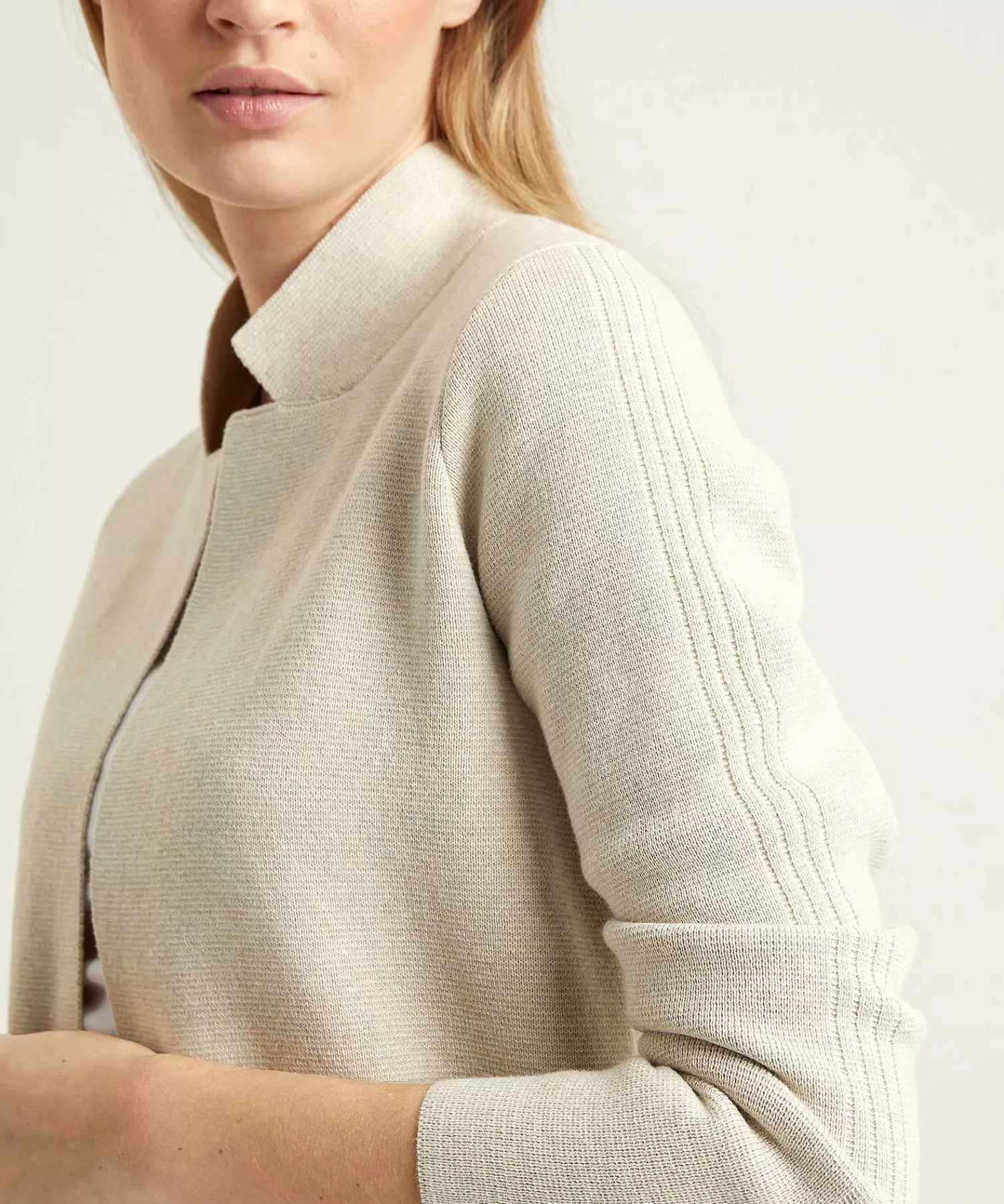 * Chaleco Tipo Blazer De Longitud Media Puntaknit Outlet