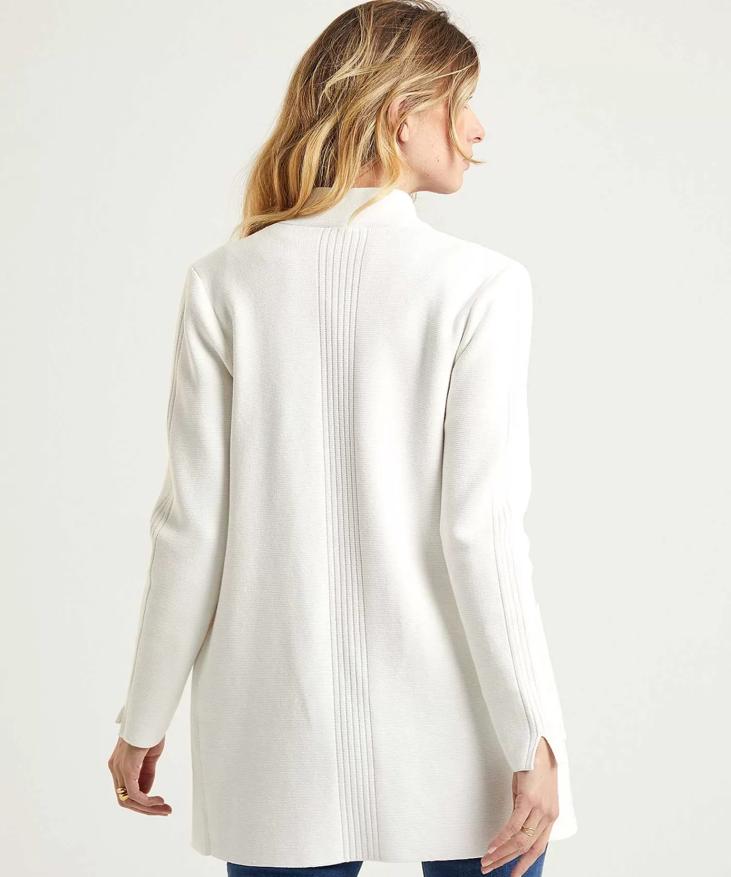 * Chaleco Tipo Blazer De Longitud Media Puntaknit Clearance