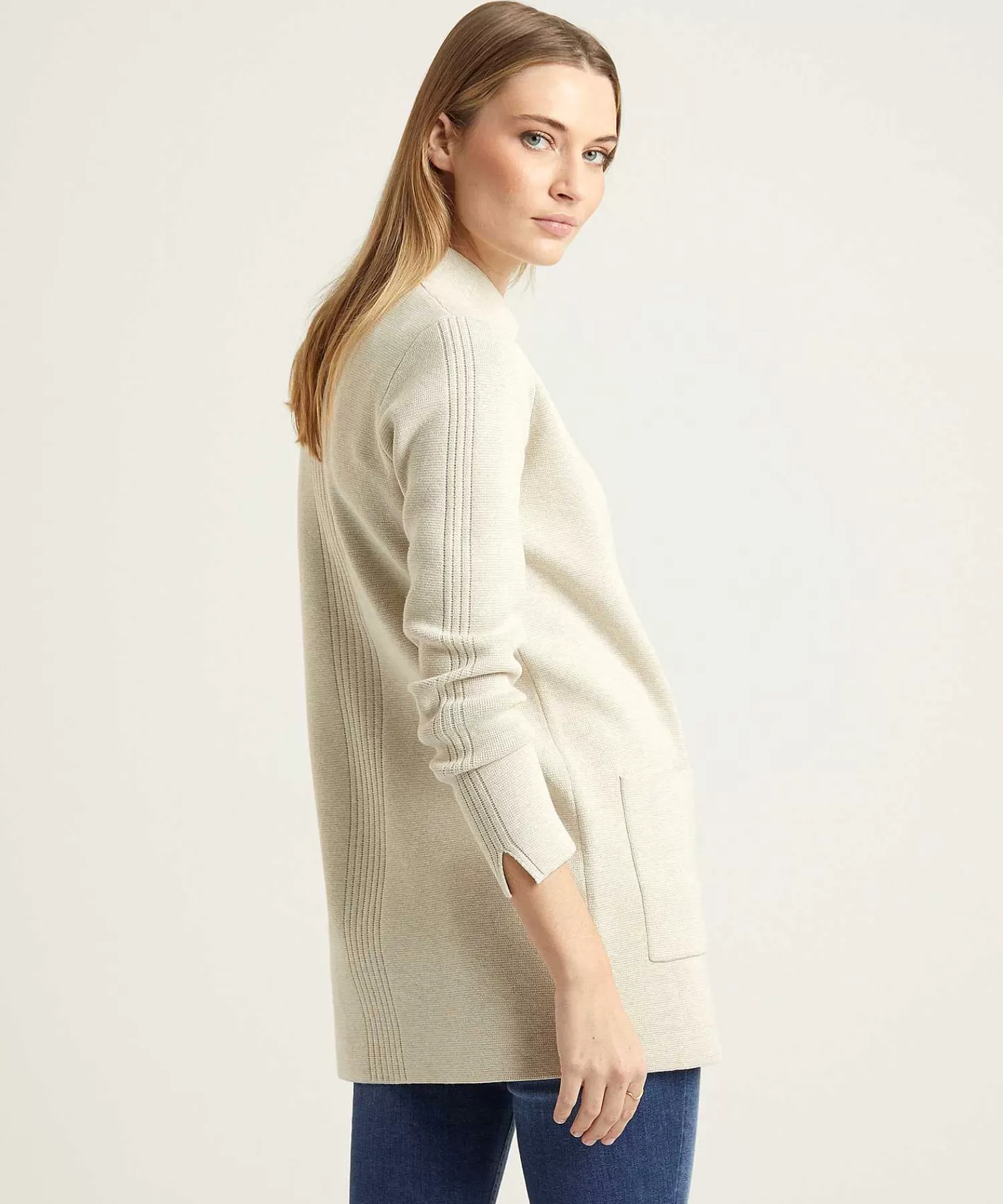 * Chaleco Tipo Blazer De Longitud Media Puntaknit Outlet