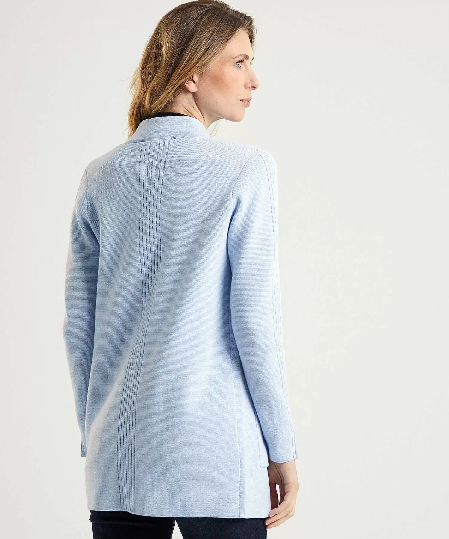 * Chaleco Tipo Blazer De Longitud Media Puntaknit Hot