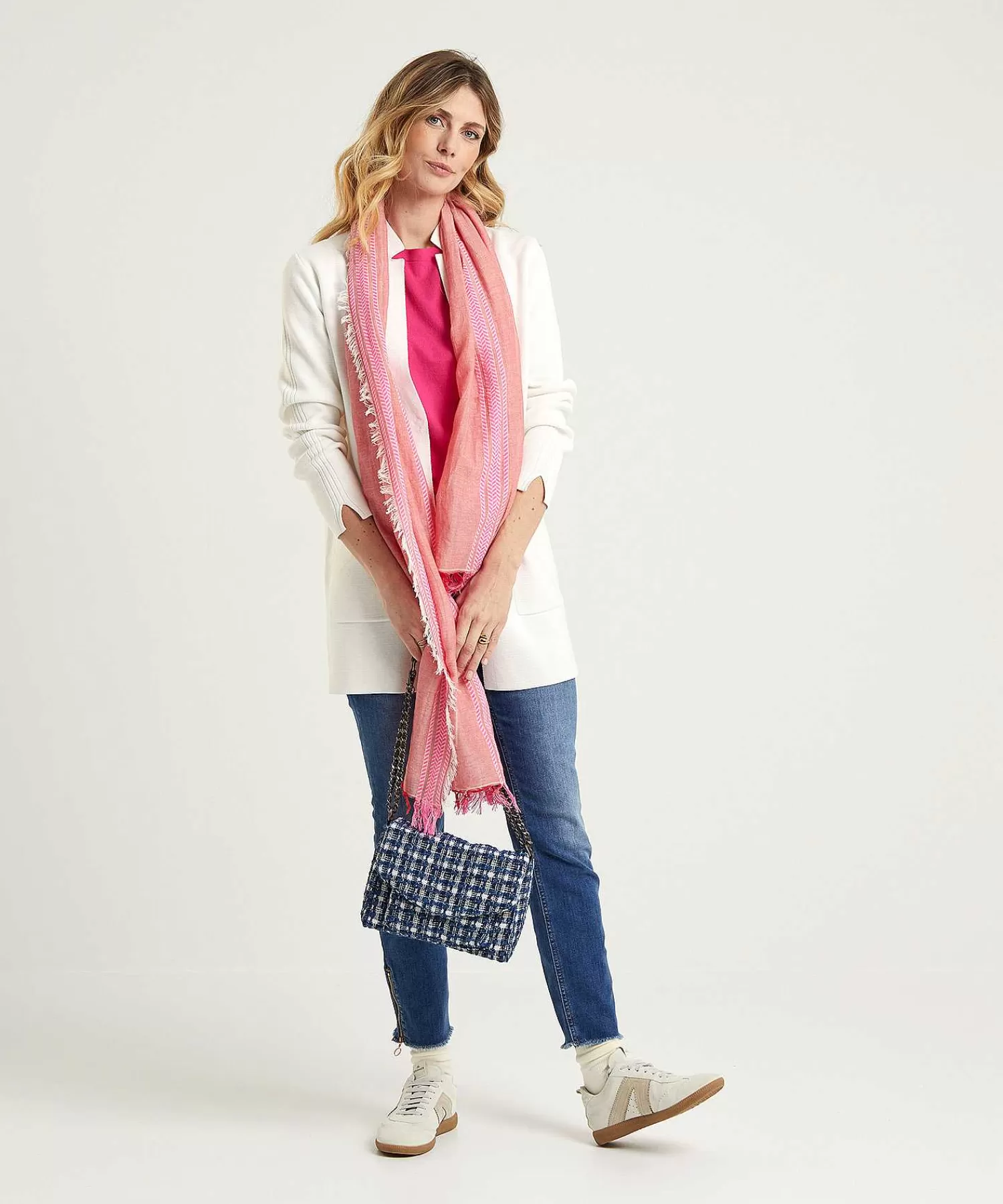 * Chaleco Tipo Blazer De Longitud Media Puntaknit Clearance