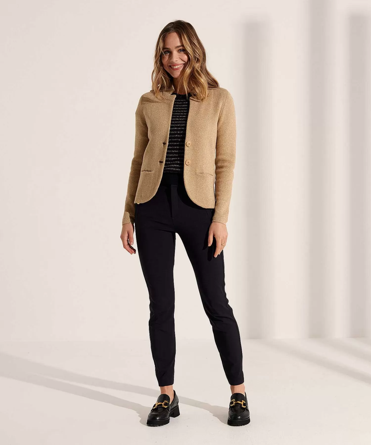 * Chaleco Tipo Blazer De Lurex Cheap