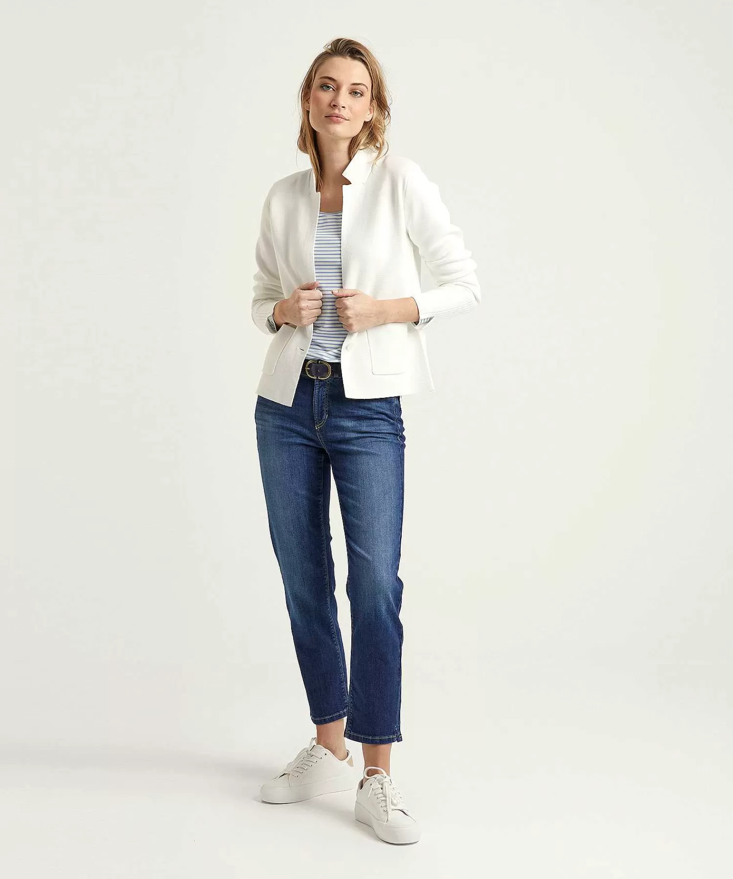 * Chaleco Tipo Blazer Puntaknit Fashion