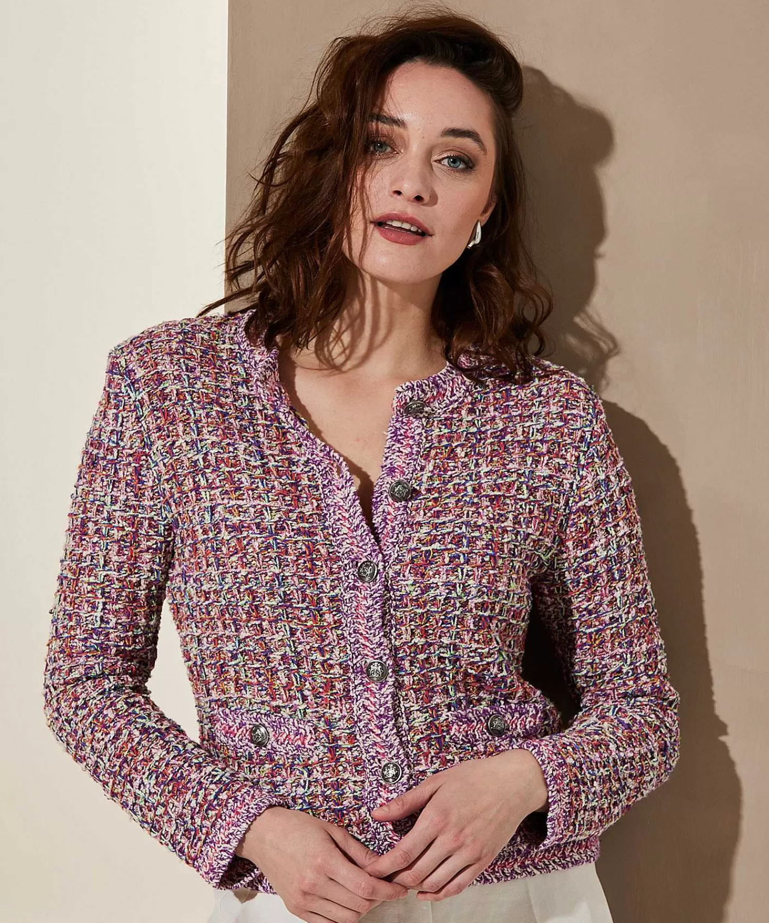 OUI Chaleco Tipo Blazer Boucle Shop