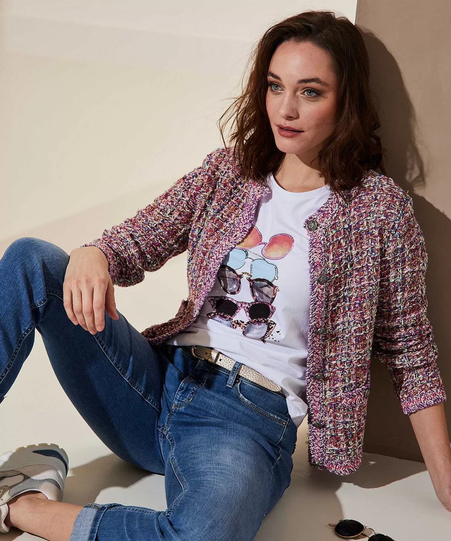 OUI Chaleco Tipo Blazer Boucle Shop