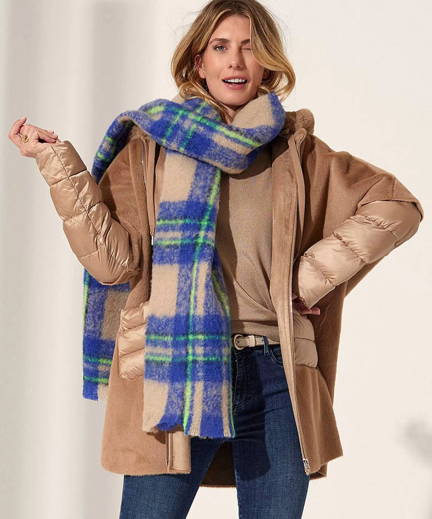 Milestone Chaqueta De Pelo Divertida Con Detalles Acolchados De Sunny Store