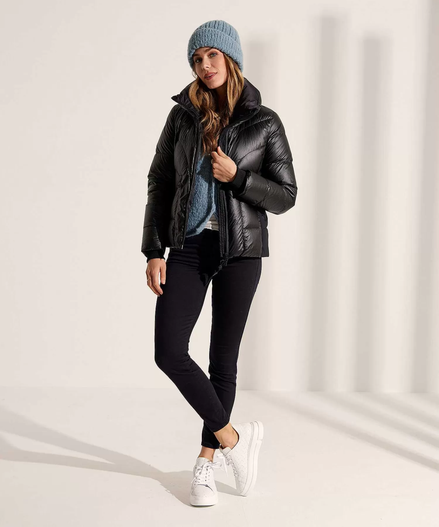 Creenstone Chaqueta De Plumon Corta Con Aspecto De Piel Revestida Store