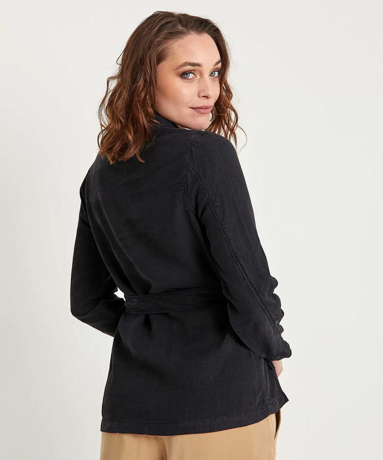 GIULIA E TU Chaqueta Estilo Camisa Safari De Lino Cheap
