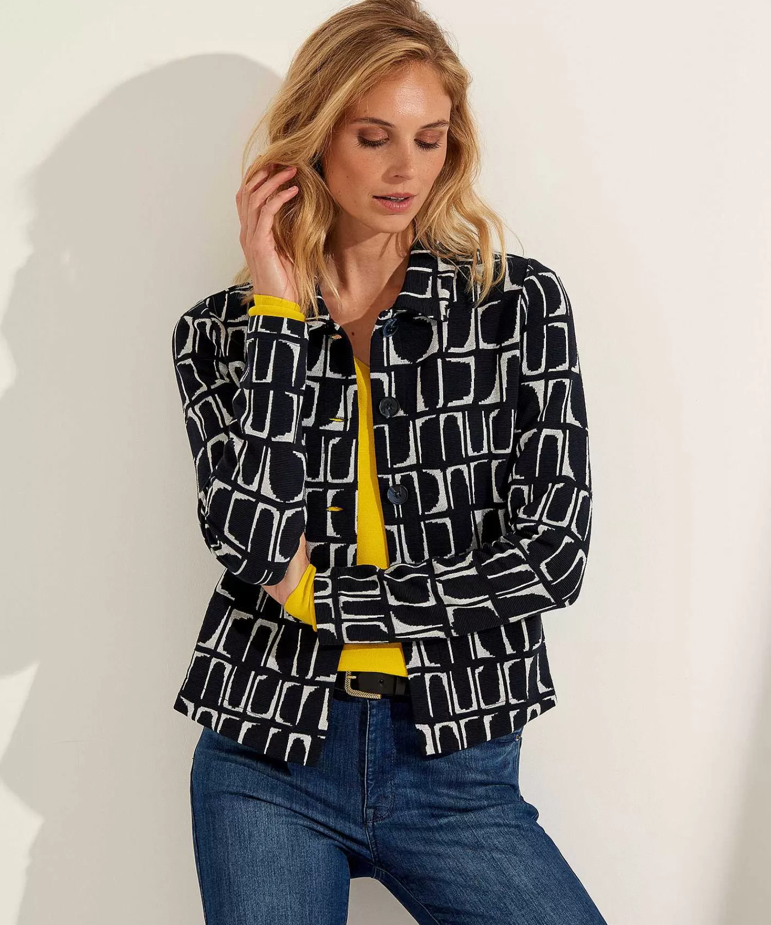 KYRA Chaqueta Geo Print Dulce Online
