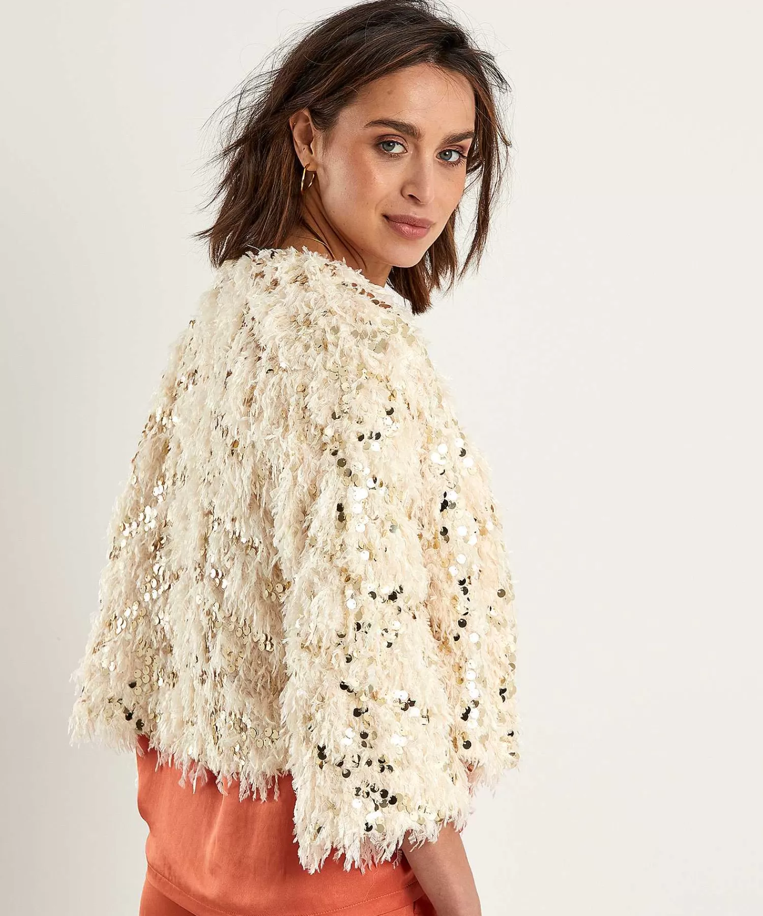 Summum Chaqueta Plumas Lentejuelas Store