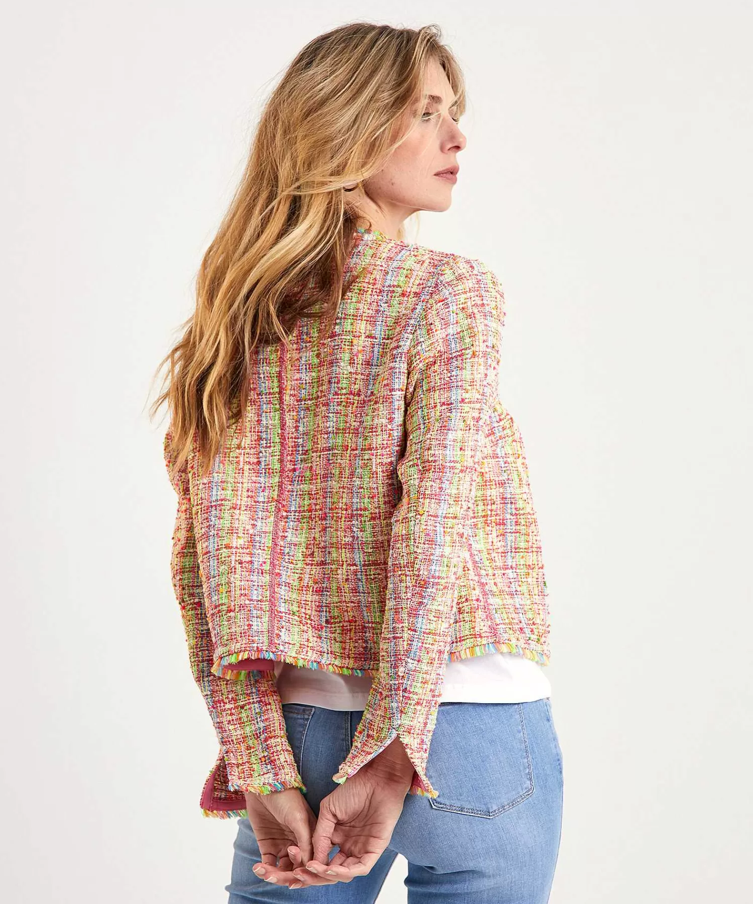 Marc Cain Collections Chaqueta Tipo Chaleco De Boucle Multicolor De Marc Cain Flash Sale
