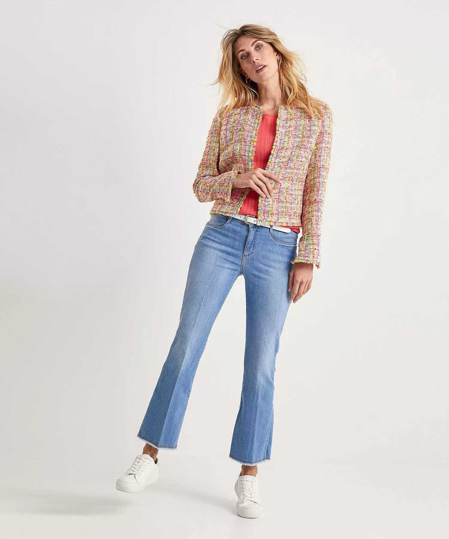 Marc Cain Collections Chaqueta Tipo Chaleco De Boucle Multicolor De Marc Cain Flash Sale