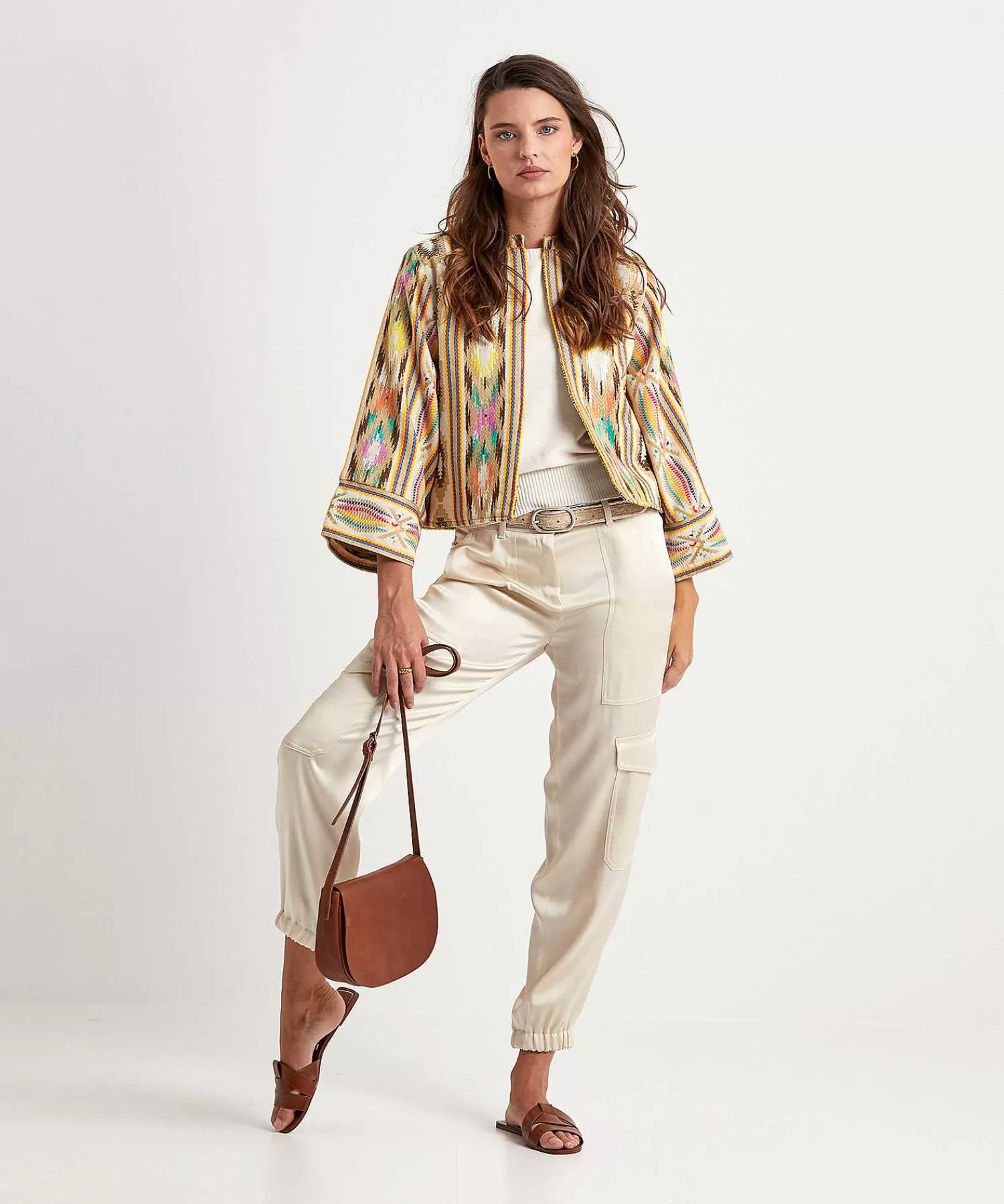 Summum Chaqueta Tipo Kimono Reversible Ikat Shop