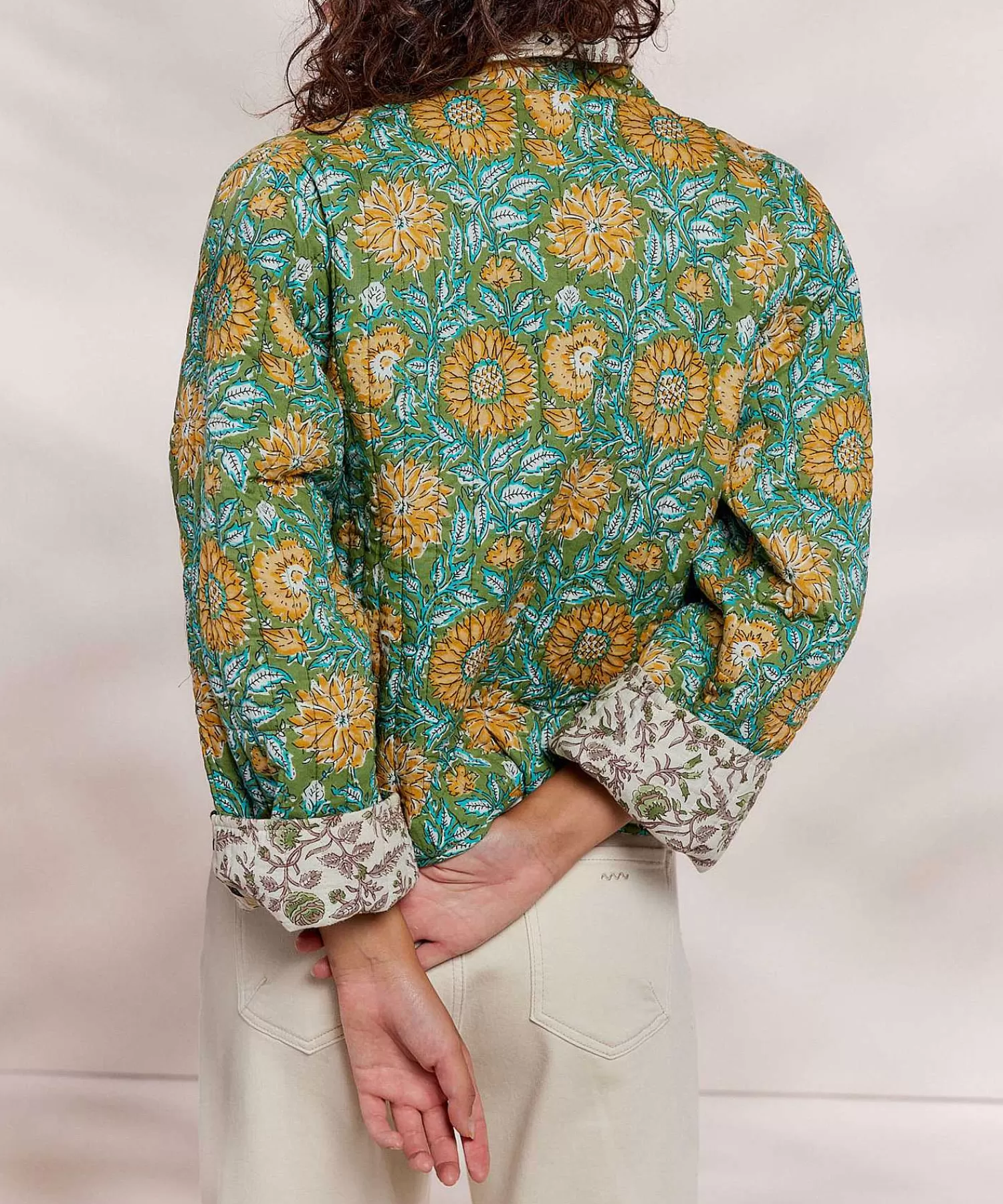 Summum Chaqueta Tipo Kimono Reversible Patchwork Indio Fashion