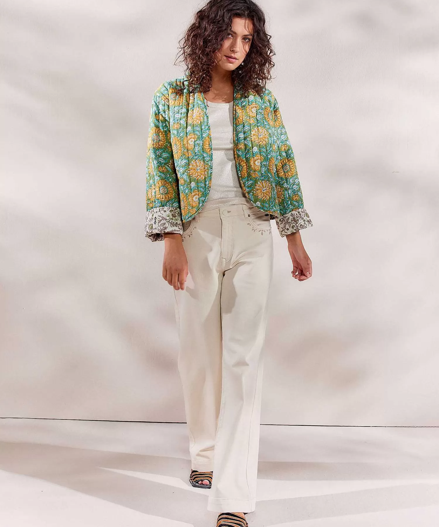 Summum Chaqueta Tipo Kimono Reversible Patchwork Indio Fashion