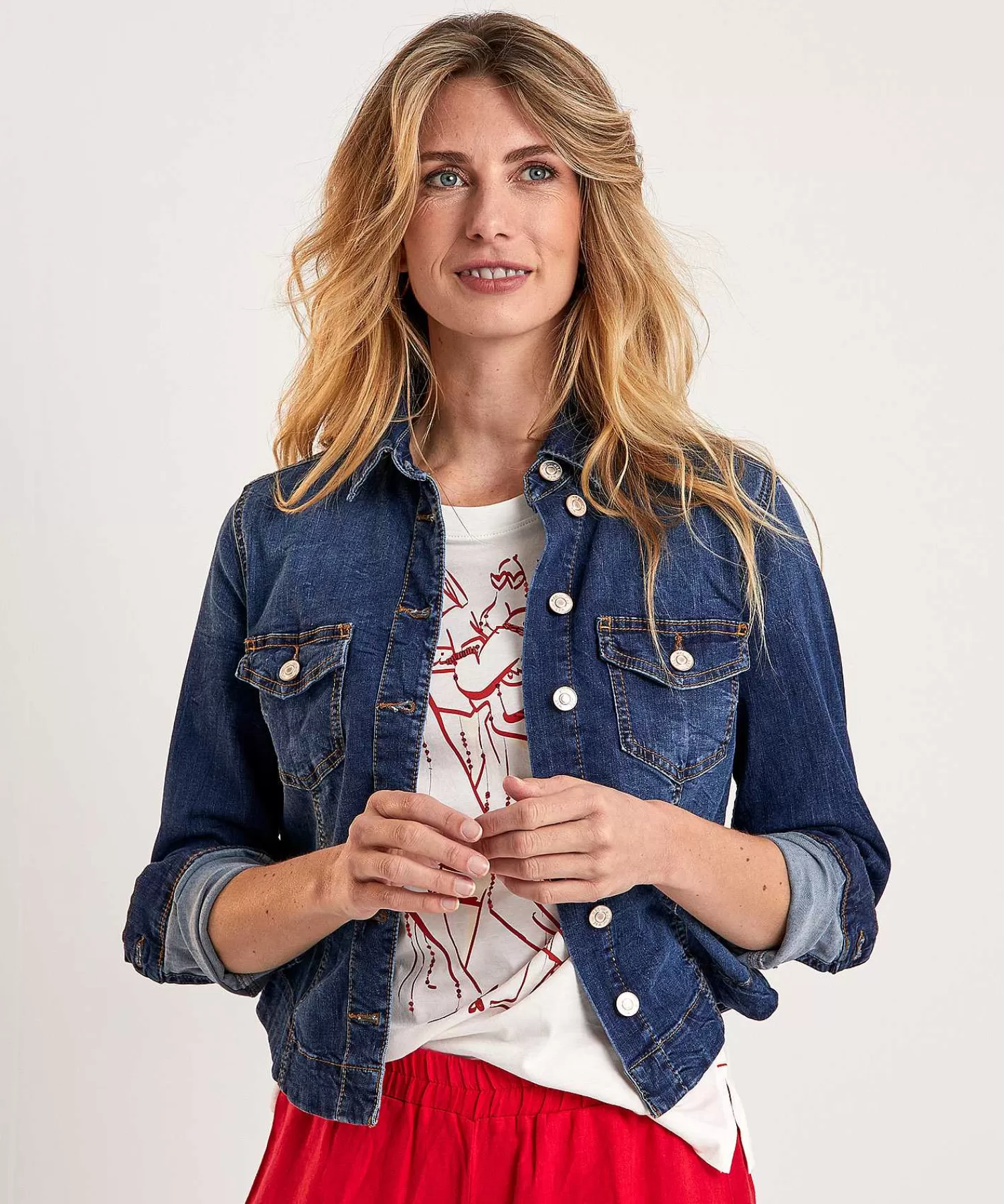 MAC Jeans Chaqueta Vaquera Rich Hot