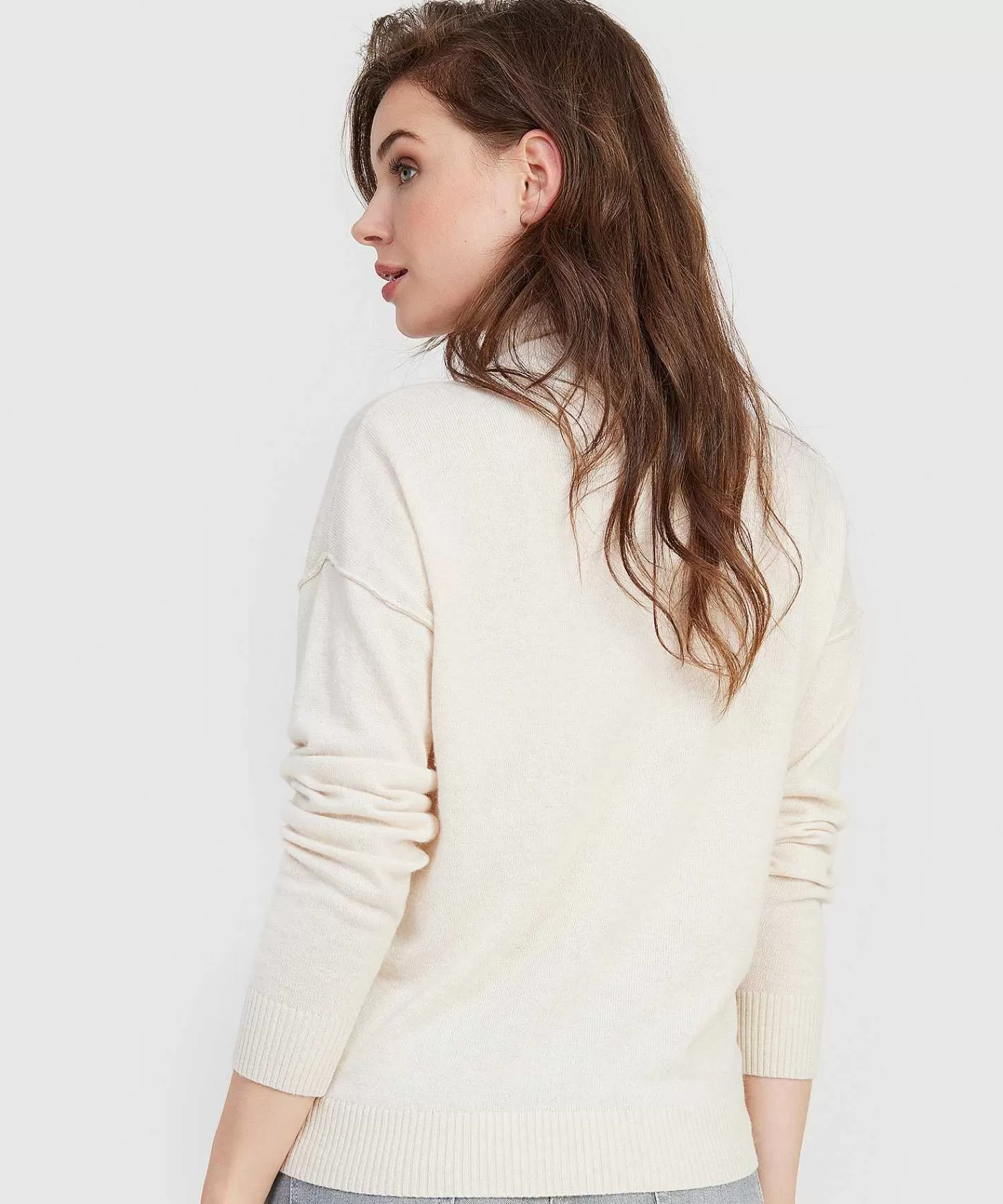 * Cuello Alto Cuello Enrollado Flash Sale