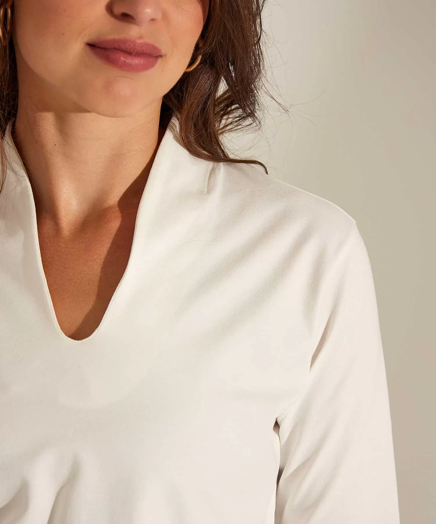 * Essentials Camisa Tulipan Manga Larga Hot