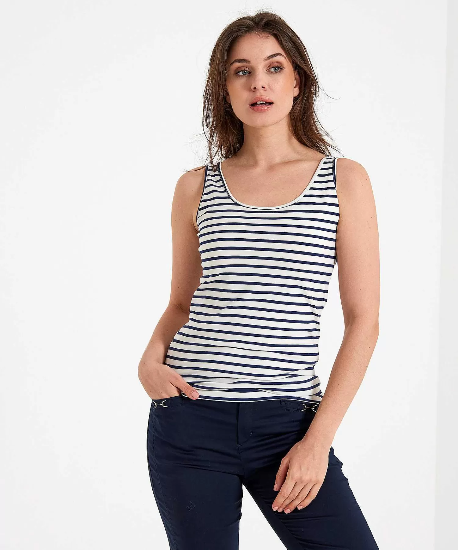 * Essentials Camiseta Sin Mangas Breton Stripe Hot
