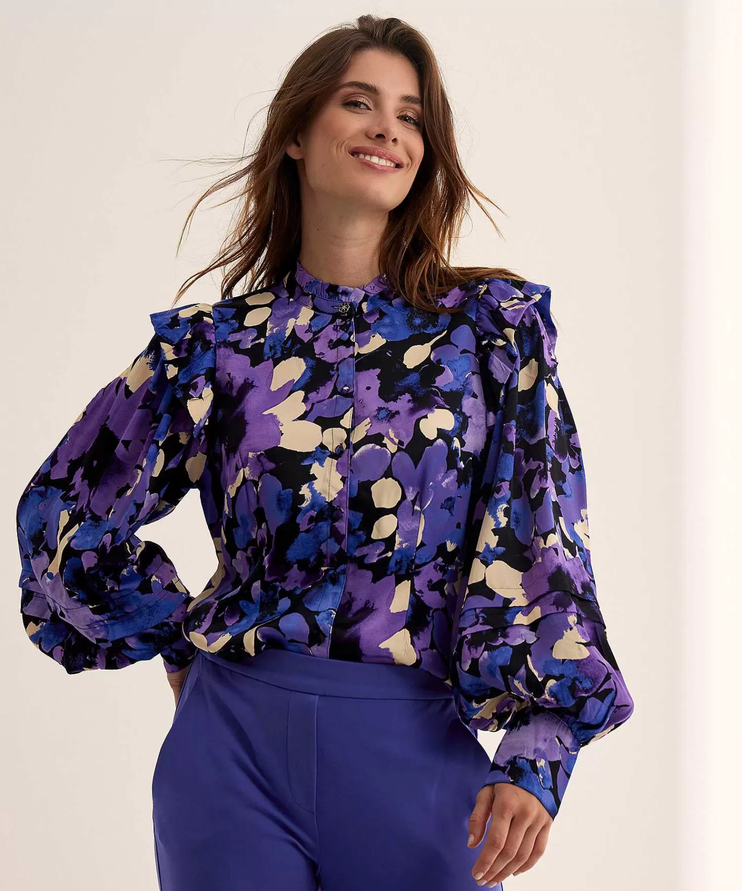 Fabienne Chapot Blusa Sedosa Estampado Floral Philo Cheap