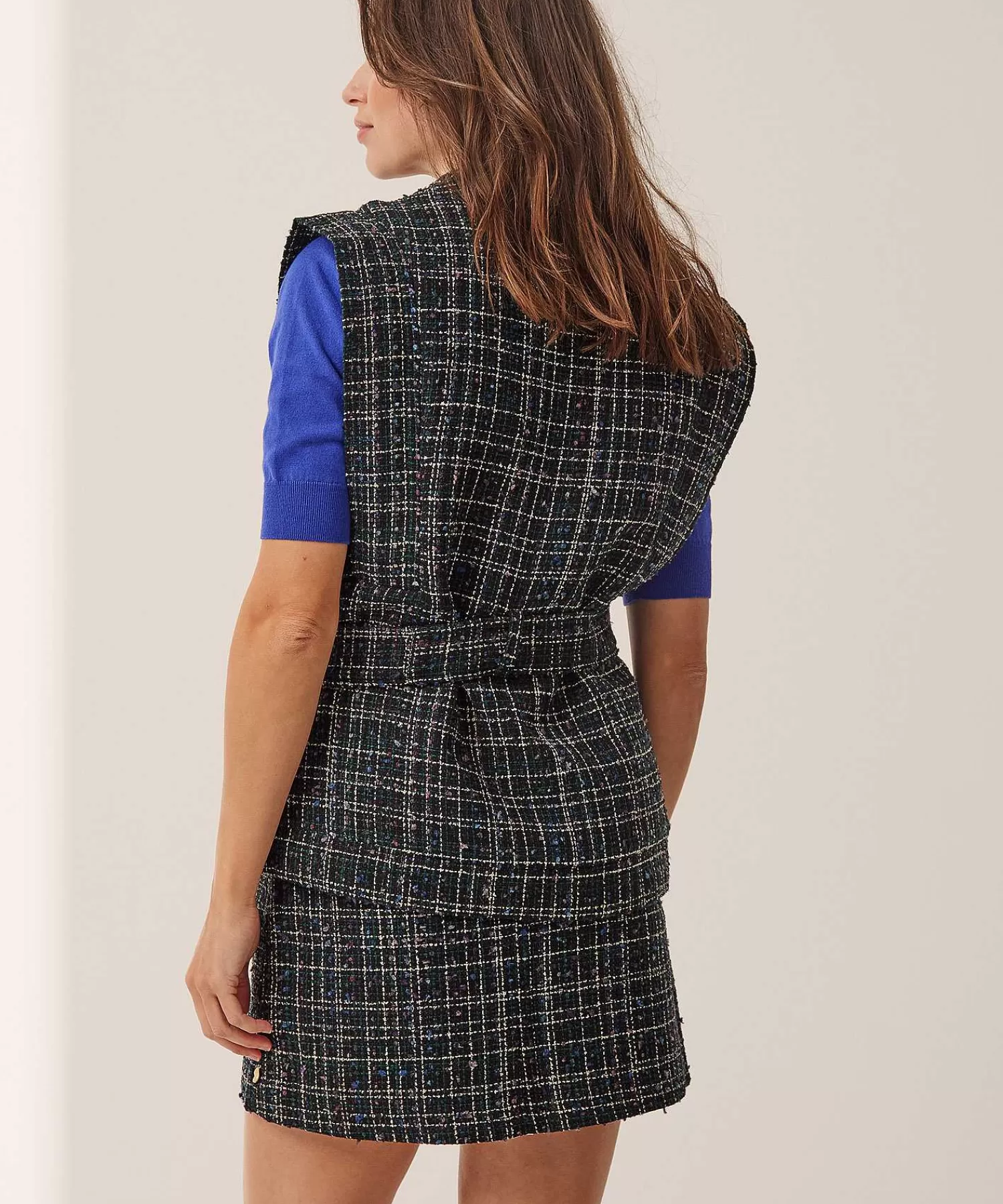 Fabienne Chapot Chaleco De Tweed De Lurex Lionel Hot