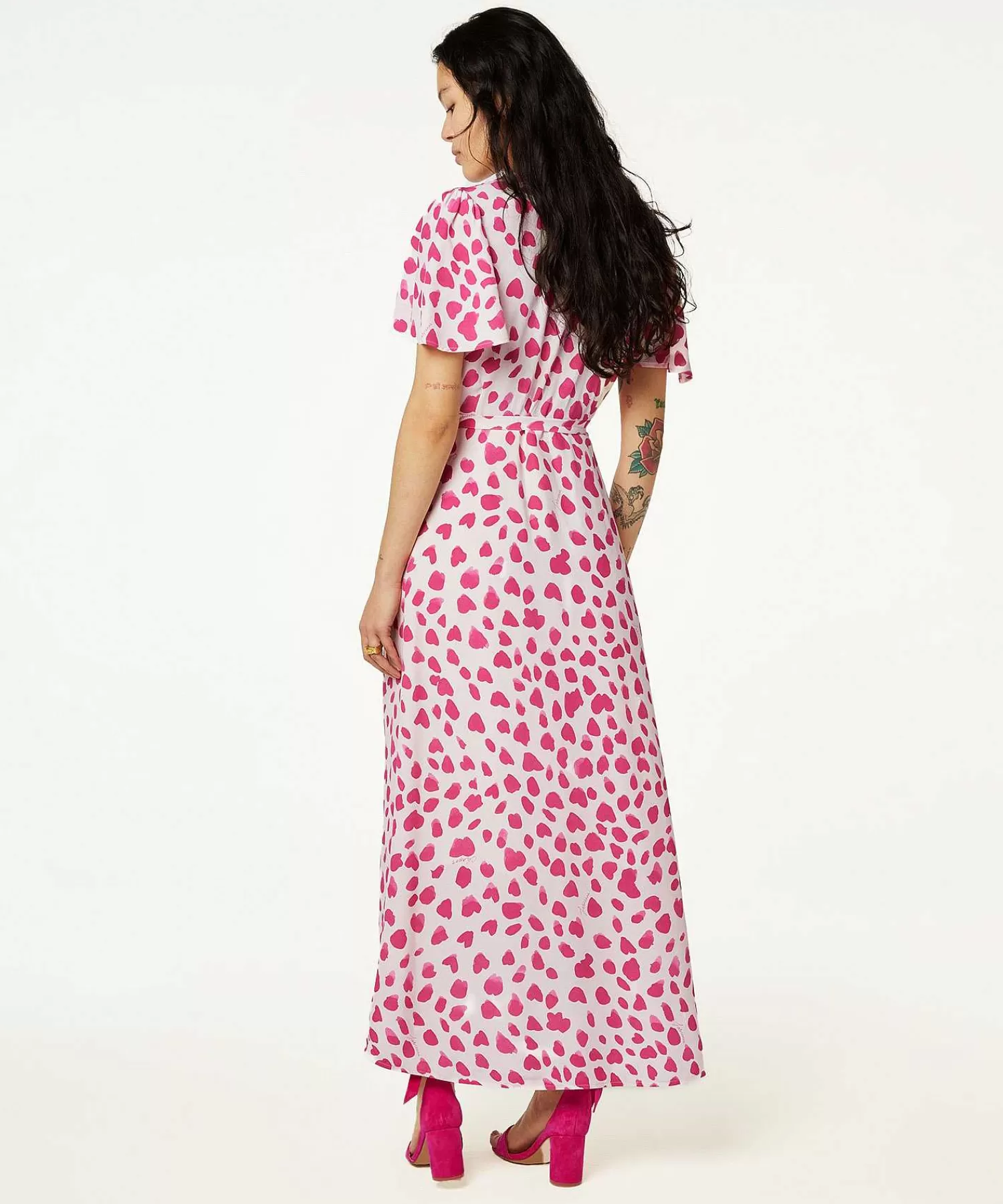 Fabienne Chapot Vestido Cruzado Estampado De Lunares Archana Online