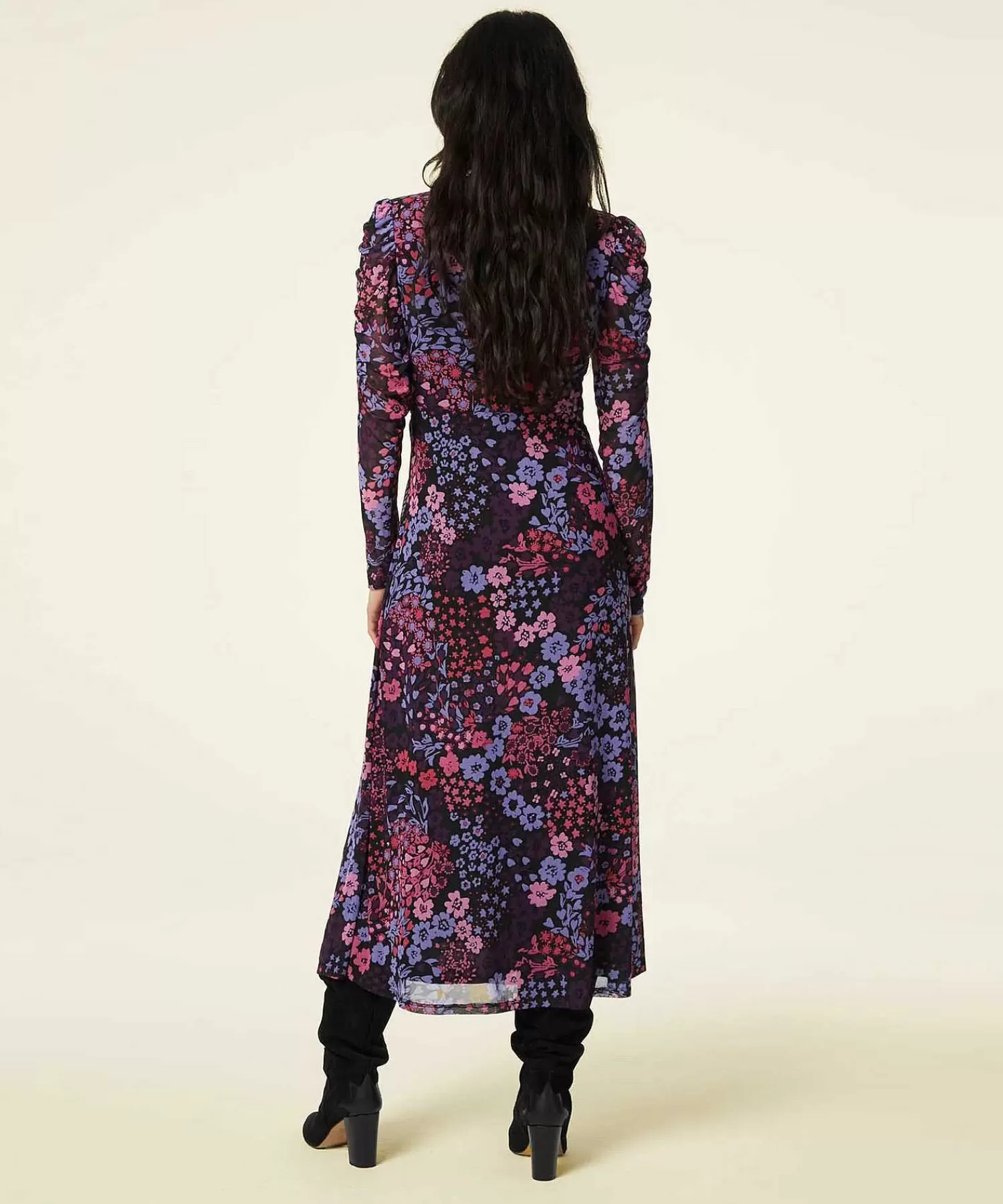 Fabienne Chapot Vestido De Malla Estampado Floral Bella Flash Sale