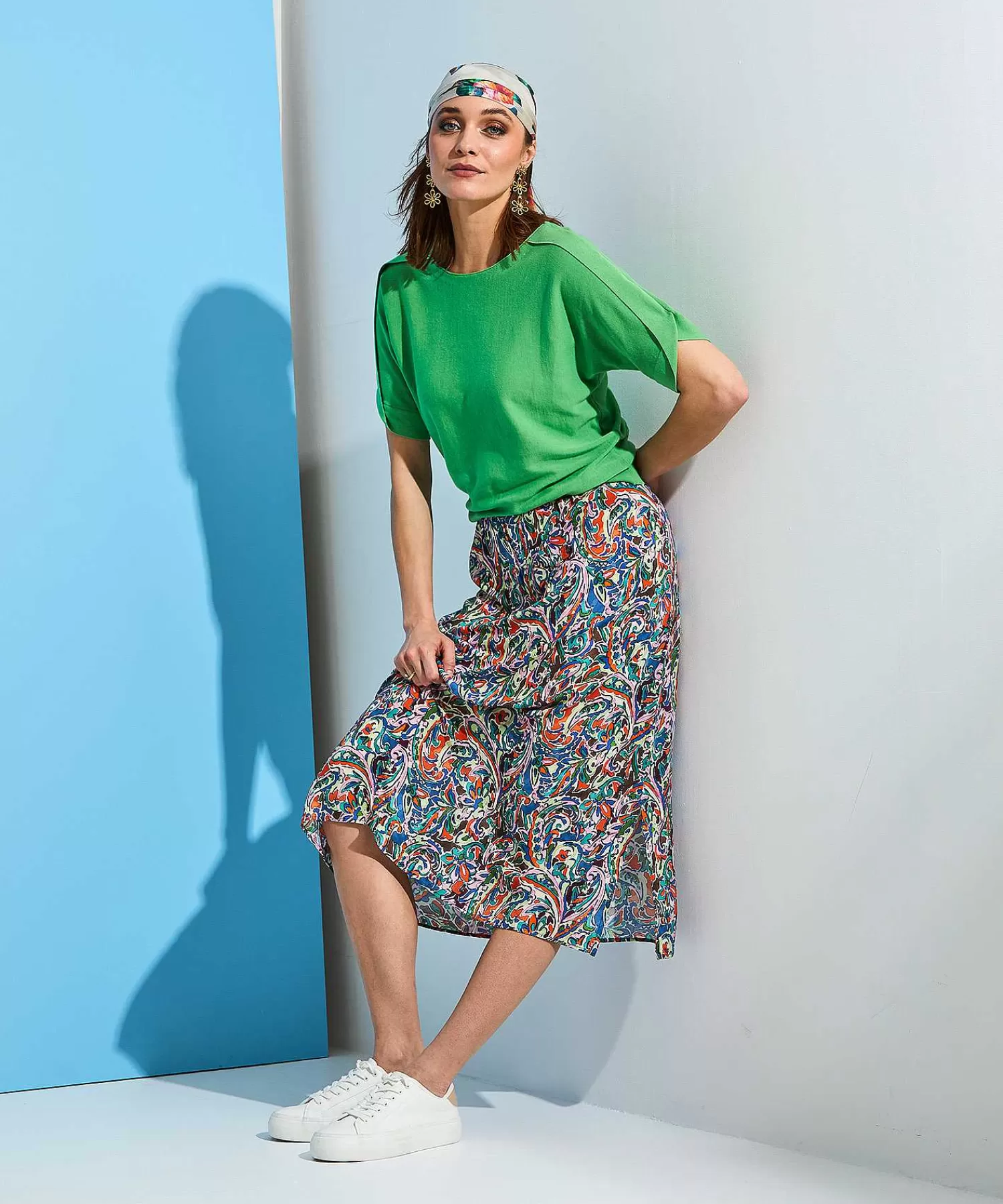 GIULIA E TU Falda Multicolor Paisley Clearance