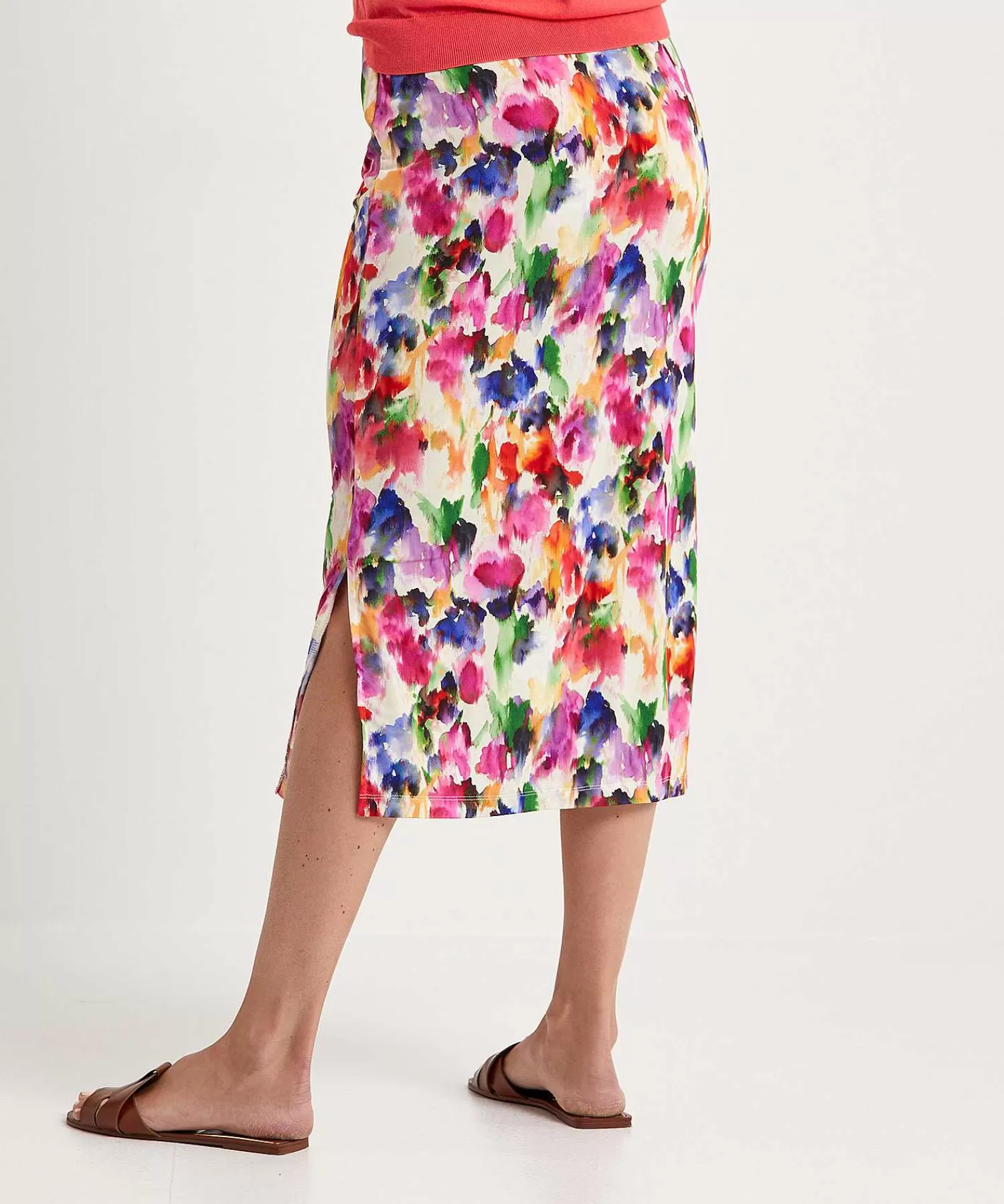 GIULIA E TU Falda Slinky Flor Descolorida Online