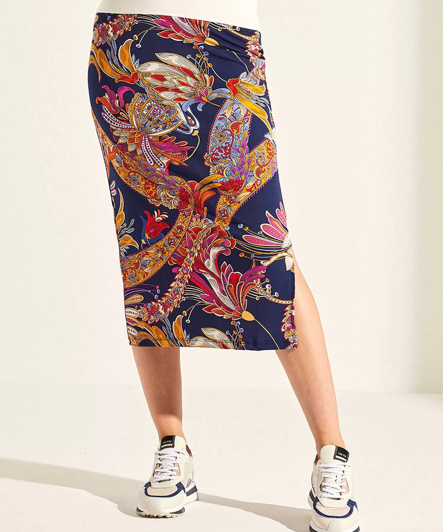 GIULIA E TU Falda Slinky Paisley Multicolor Cheap