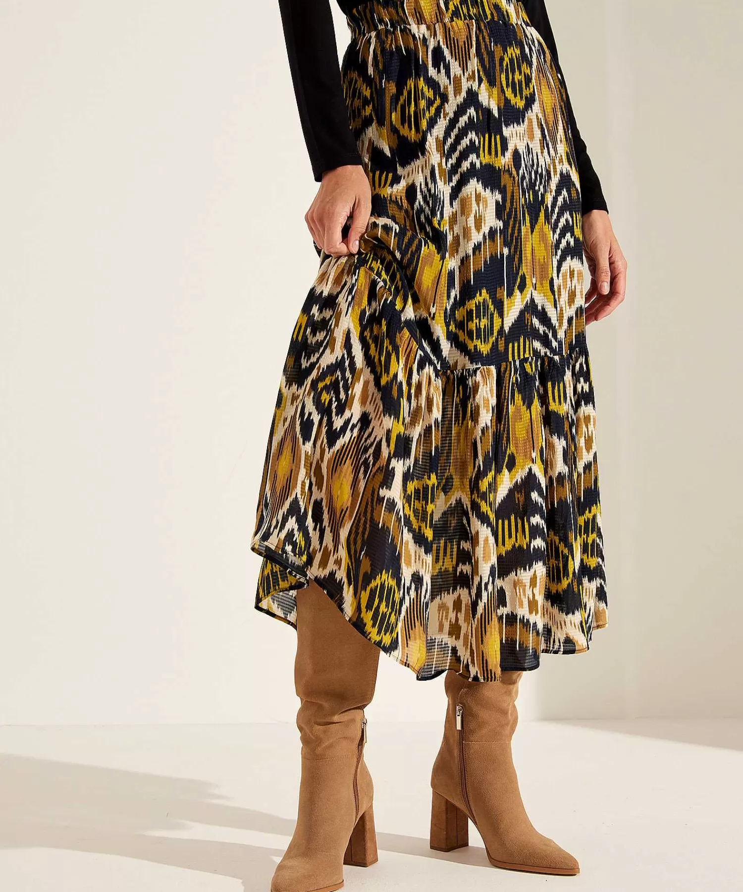 KYRA Falda Estampado Ikat Vanessa Outlet