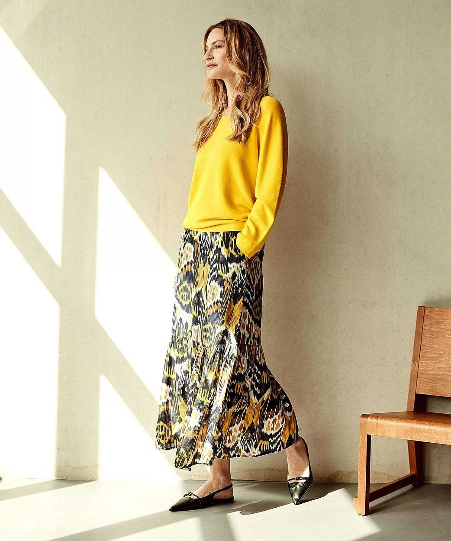 KYRA Falda Estampado Ikat Vanessa Outlet
