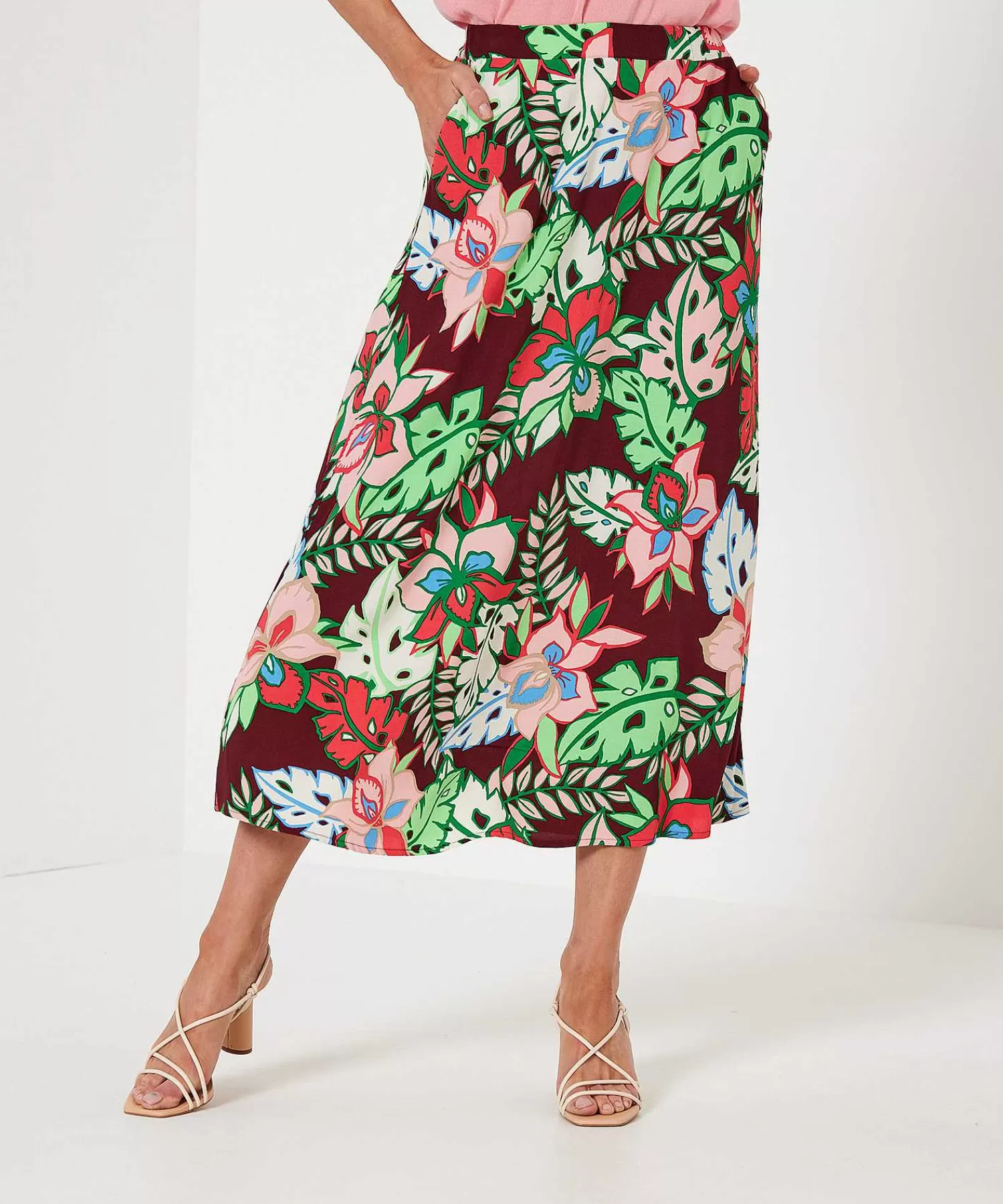 KYRA Falda Gorrion Flor Tropical Flash Sale