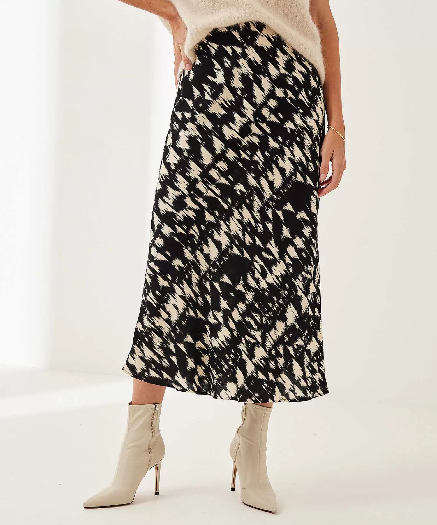 No Man's Land Falda Crepe De Viscosa Estampado Barrido Sale