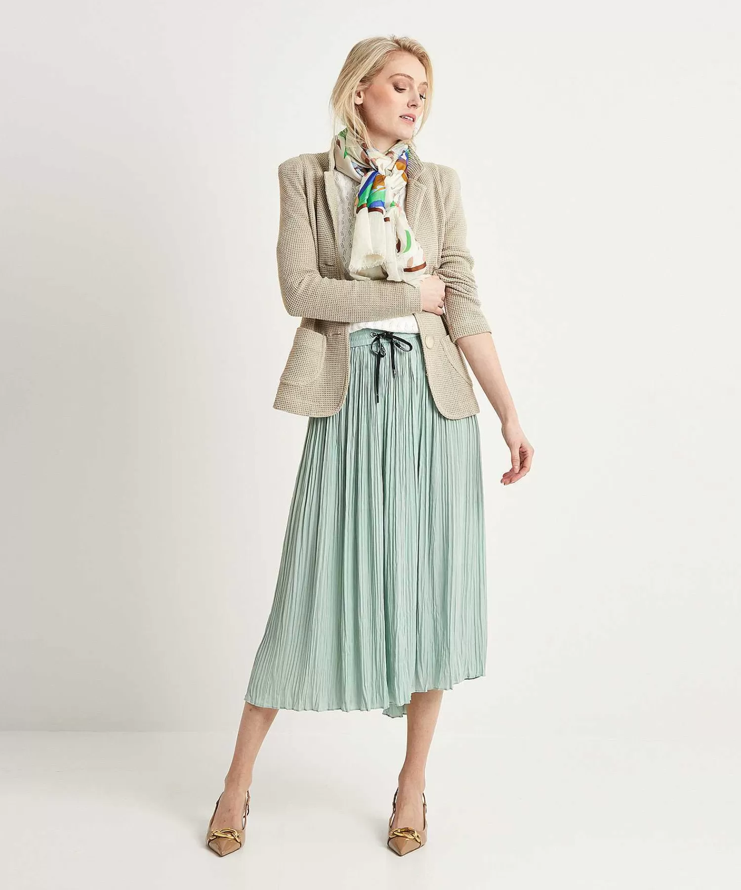 Marc Cain Sports Falda Plisada Sedosa Deportiva De Marc Cain Discount