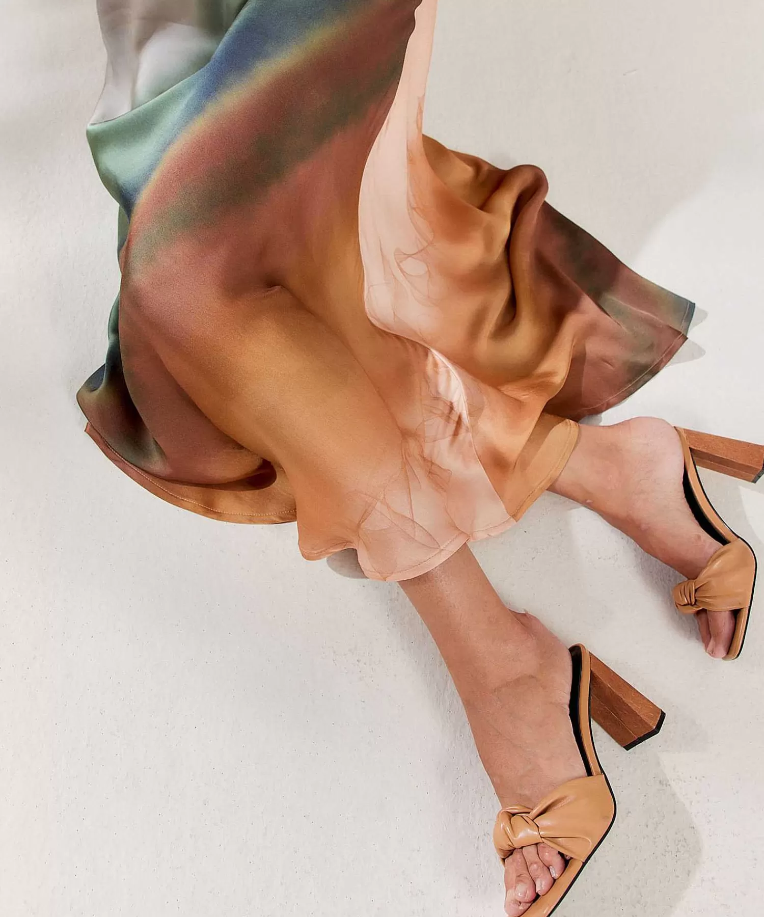 Summum Falda Sedosa Estampado Descolorido Clearance