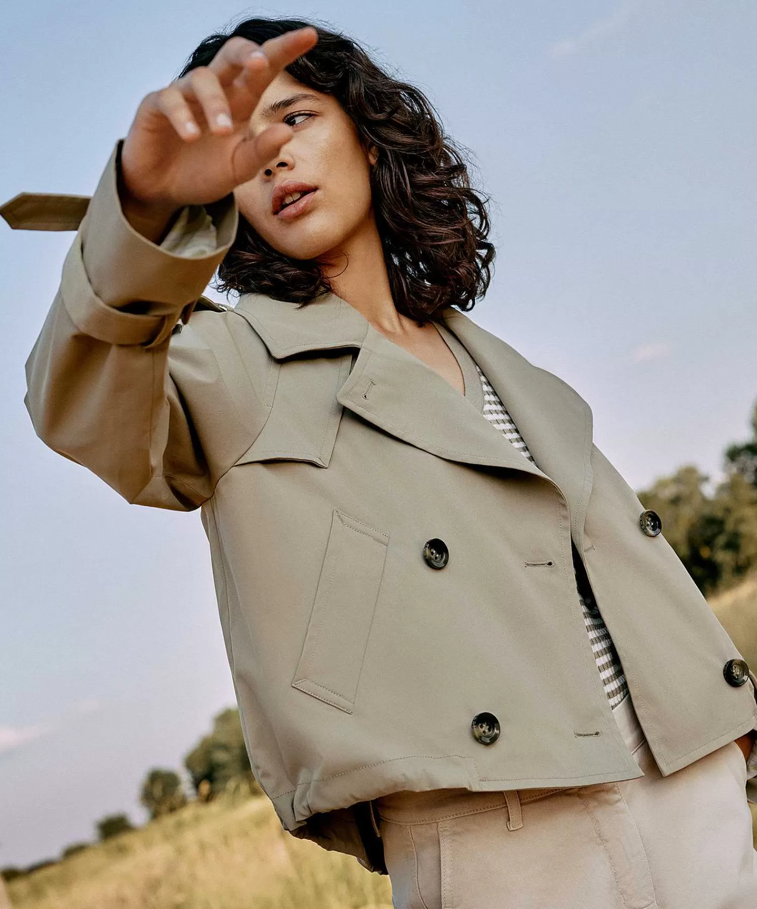 Beaumont Gabardina Corta Faye Cheap