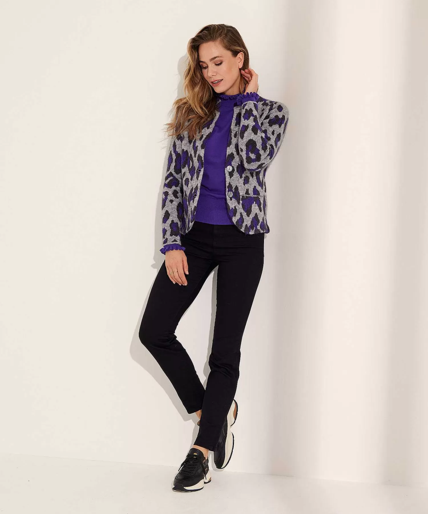 GIULIA E TU Blazer Chaleco Jacquard Animal Sale