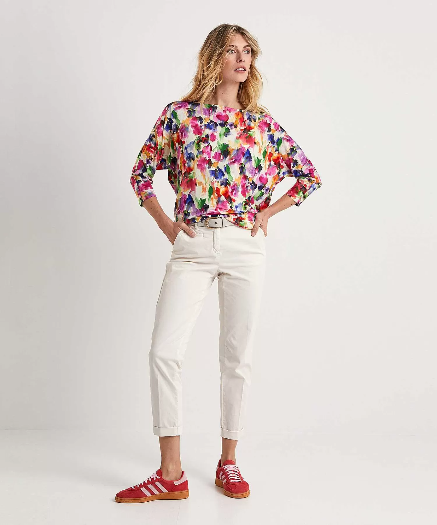 GIULIA E TU Camisa Slinky Flor Descolorida Store