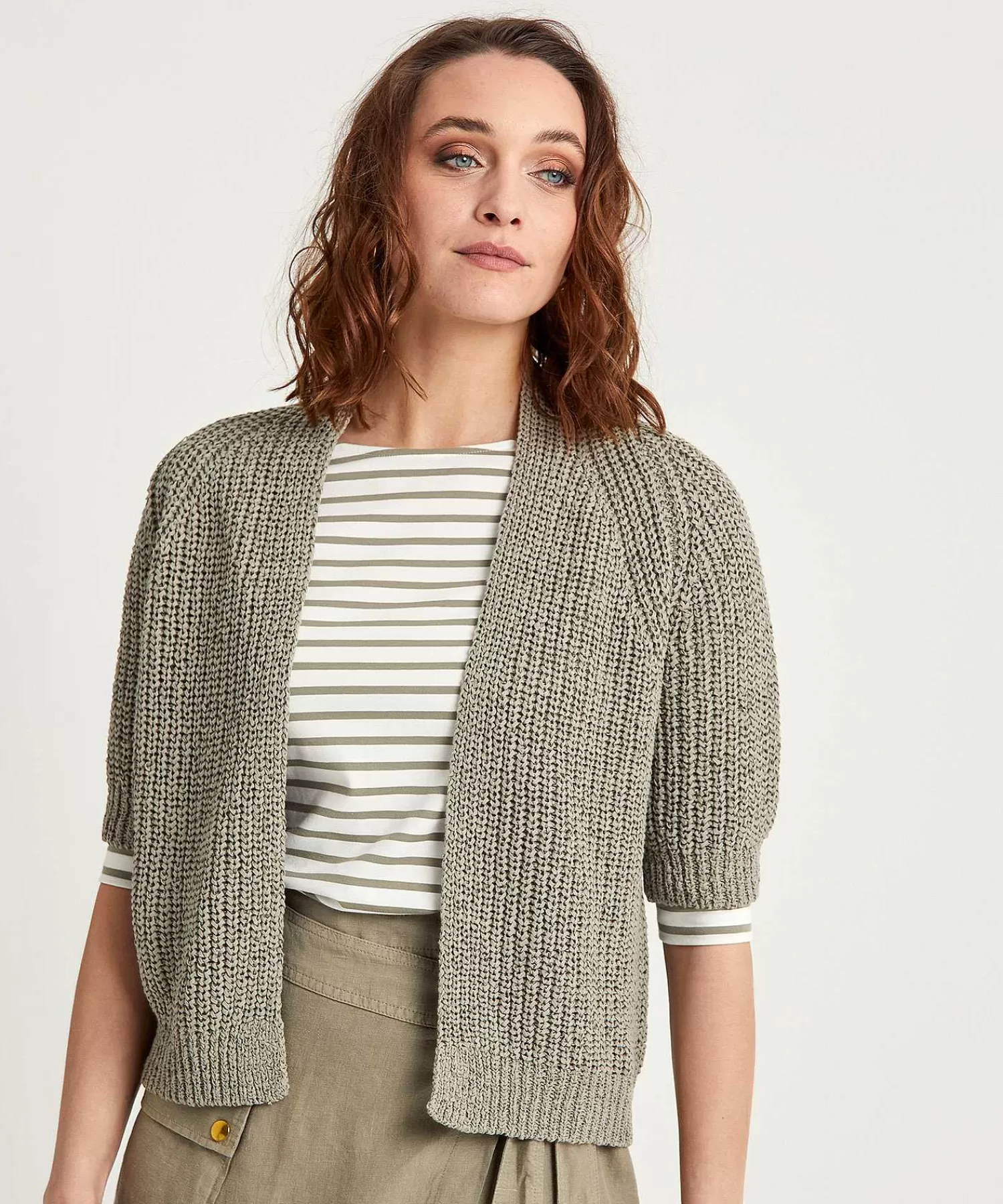 GIULIA E TU Cardigan De Hilo De Cinta Manga Corta Online