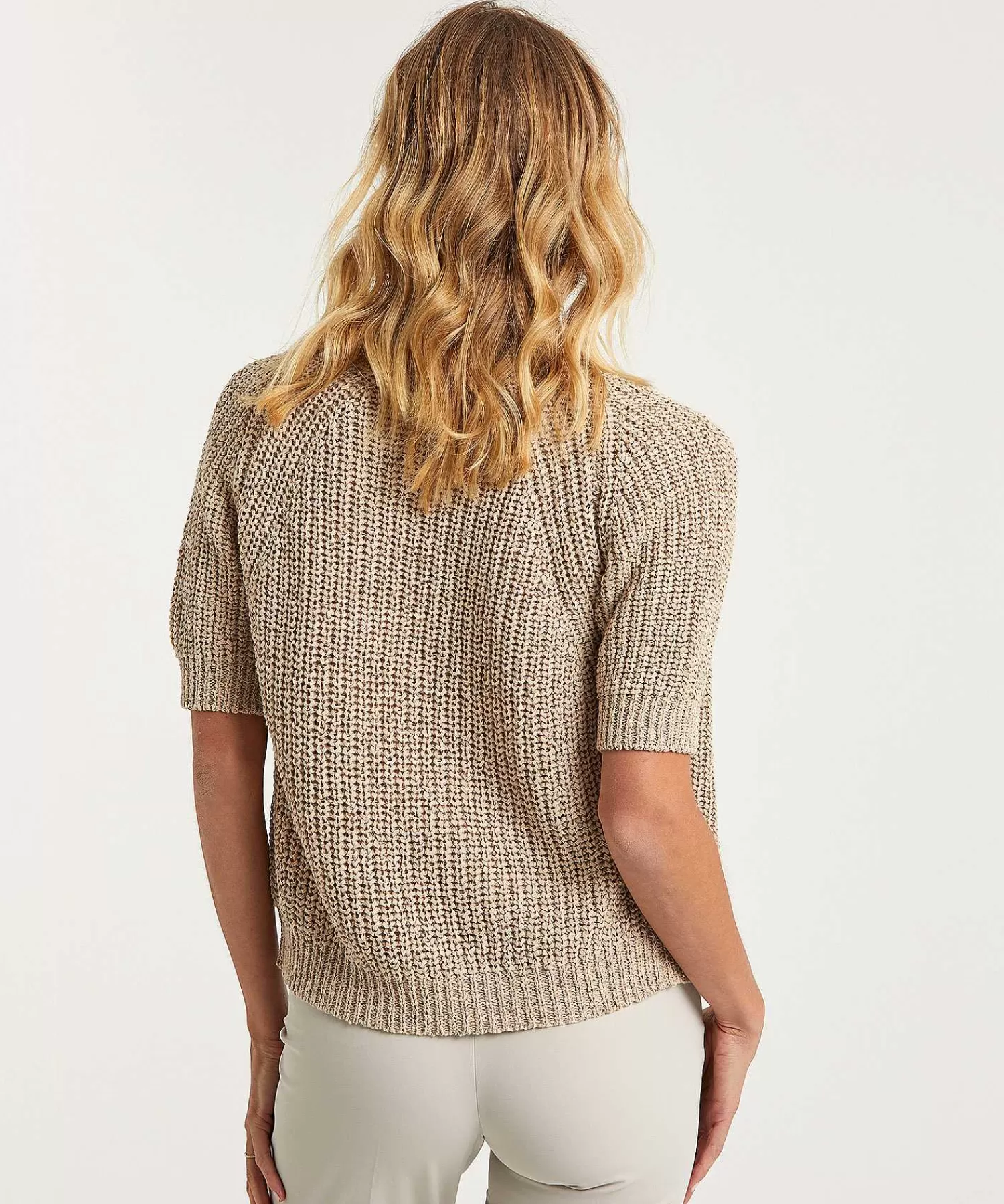 GIULIA E TU Cardigan De Hilo De Cinta Manga Corta Outlet