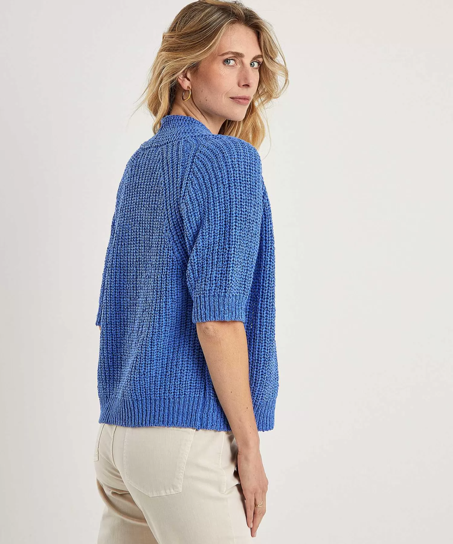 GIULIA E TU Cardigan De Hilo De Cinta Manga Corta New