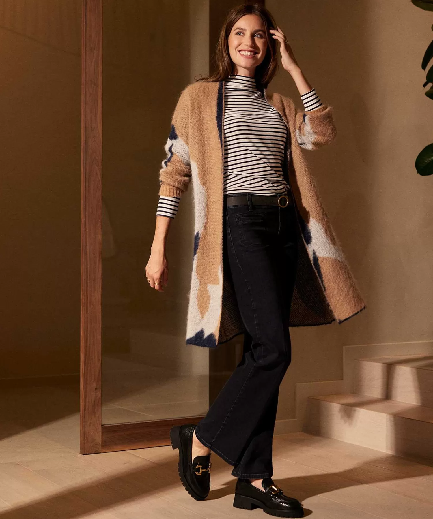 GIULIA E TU Swagger Cardigan Mezcla De Mohair Jacquard Store