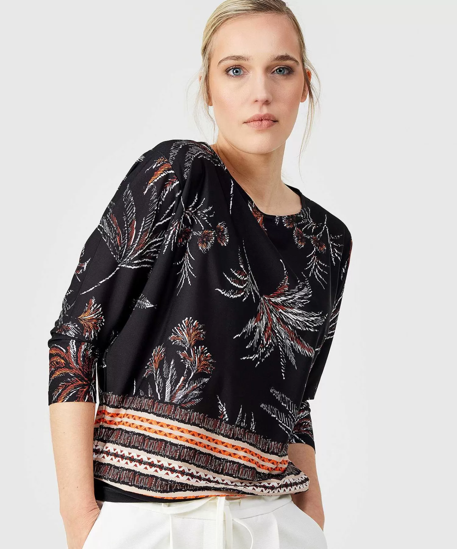 GIULIA E TU Top Estampado De Hojas Shop